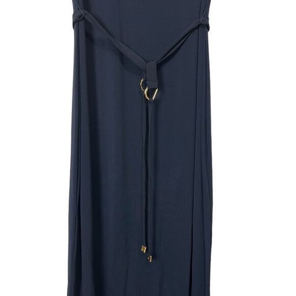 Doncaster Navy Sleeveless Turtleneck maxi dress women’s size 8 - Picture 6 of 7